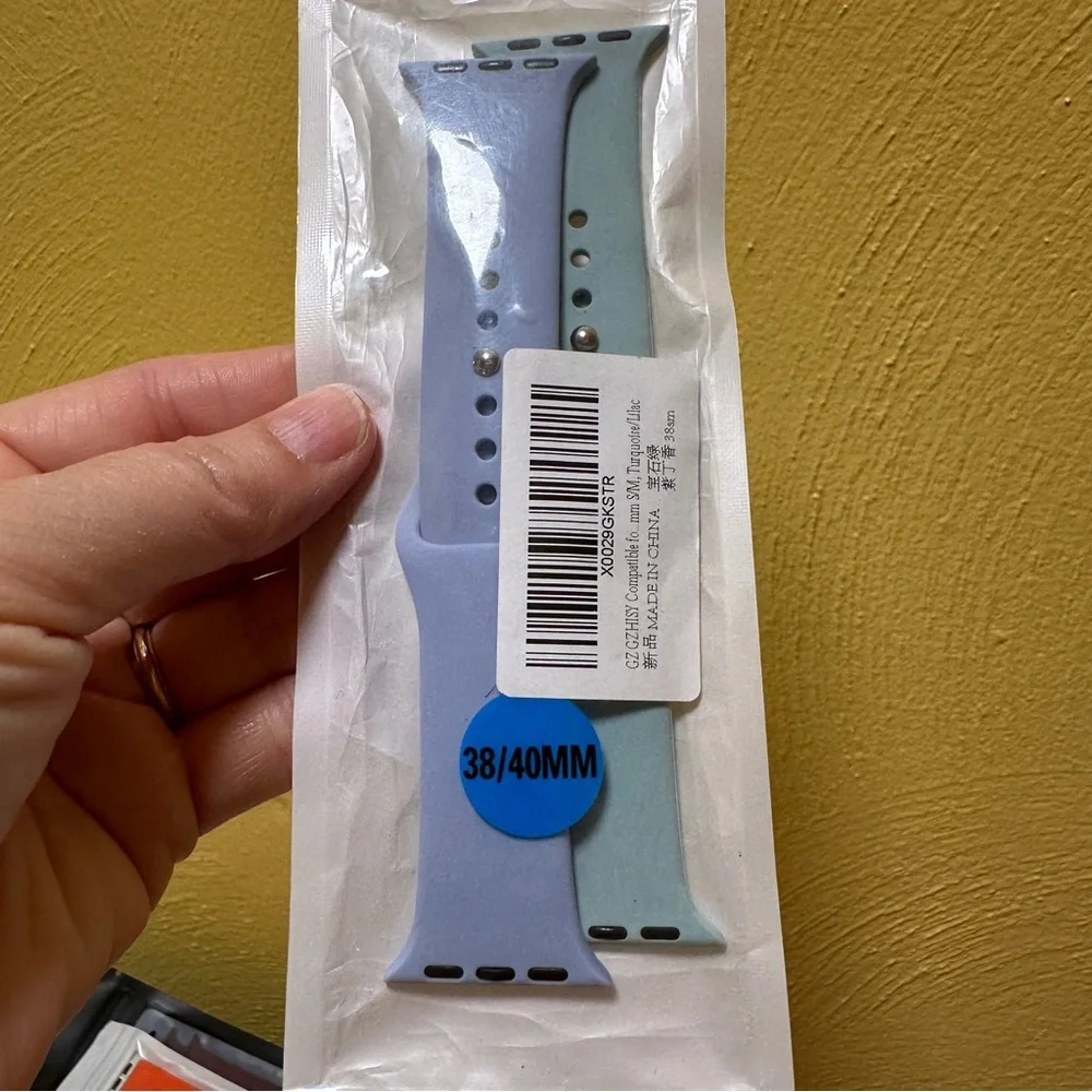 Blue and Green Wearable iWatch Band